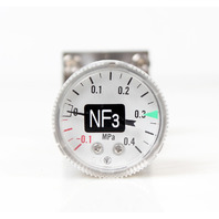 Fujikin 316L-P GW UHP Gas Compound Pressure Gauge -0.1 to 0.4 MPa -Warranty-