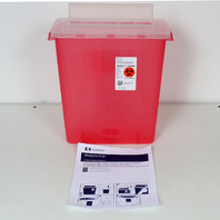 Covidien SharpSafety In-Room Safety Sharps Container 3-Gal, 85221R -CASE OF 10-