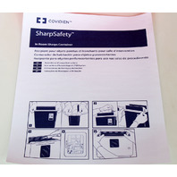 Covidien SharpSafety In-Room Safety Sharps Container 3-Gal, 85221R -CASE OF 10-