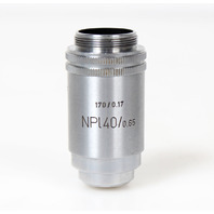 Leitz NPL40 40x Microscope Objective NPL 40/0.65, 170/01.7