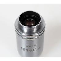 Leitz NPL40 40x Microscope Objective NPL 40/0.65, 170/01.7
