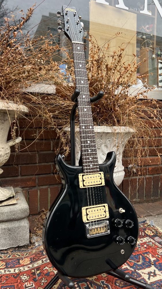 Vintage 1980's Washburn SB-5 “Raven” 6 String Electric Guitar ~Pro