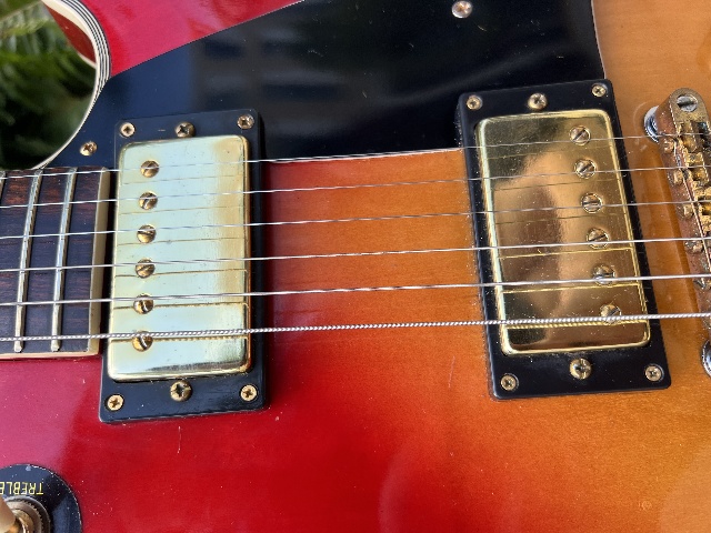 Vtg 1970's Lyle Les Paul Custom Lawsuit Copy Electric Guitar