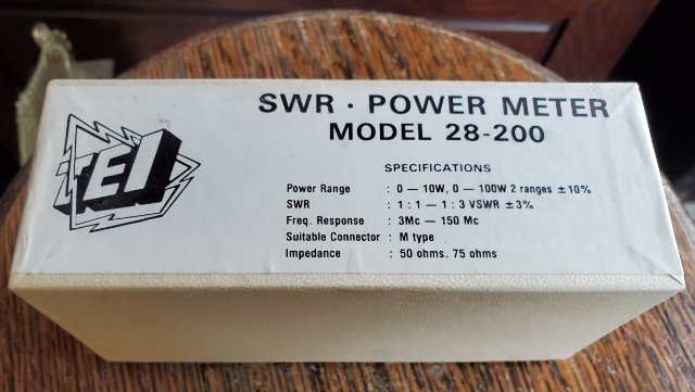 TEI SWR Power Meter Model 28-200 Standing Wave Bridge & Field