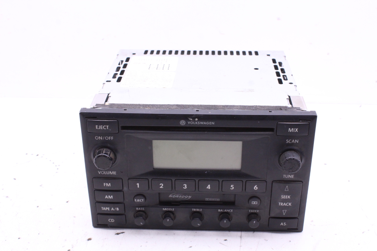 2003 Volkswagen Jetta AM FM CD Cassette Monsoon Radio 1jm035157k OEM