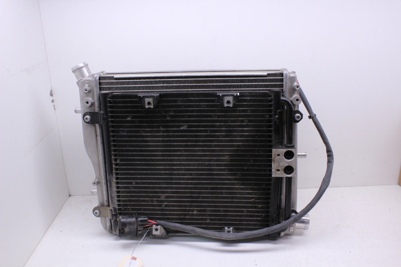 2008-2015 Audi R8 Radiator Pod Condenser Cooling Fan Assembly Aluminum OEM