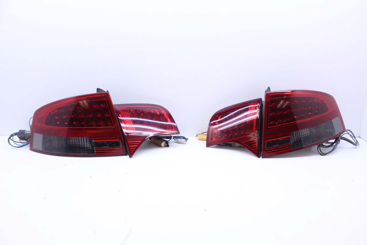 2006 2008 2008 Audi A4 B7 Sedan Led Tail Light Lamp Set Tinted Smoked OEM