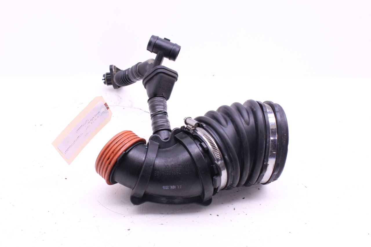 2010-2013 BMW X5M Right Air Cleaner Intake Air Tube Duct Pipe 7589651 OEM