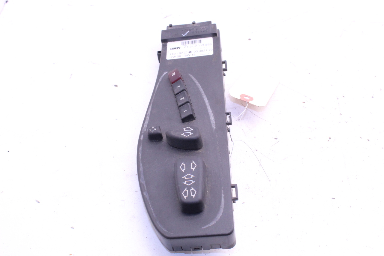2000-2006 BMW X5 Front Power Seat Switch Left Driver - 61317119869 OEM