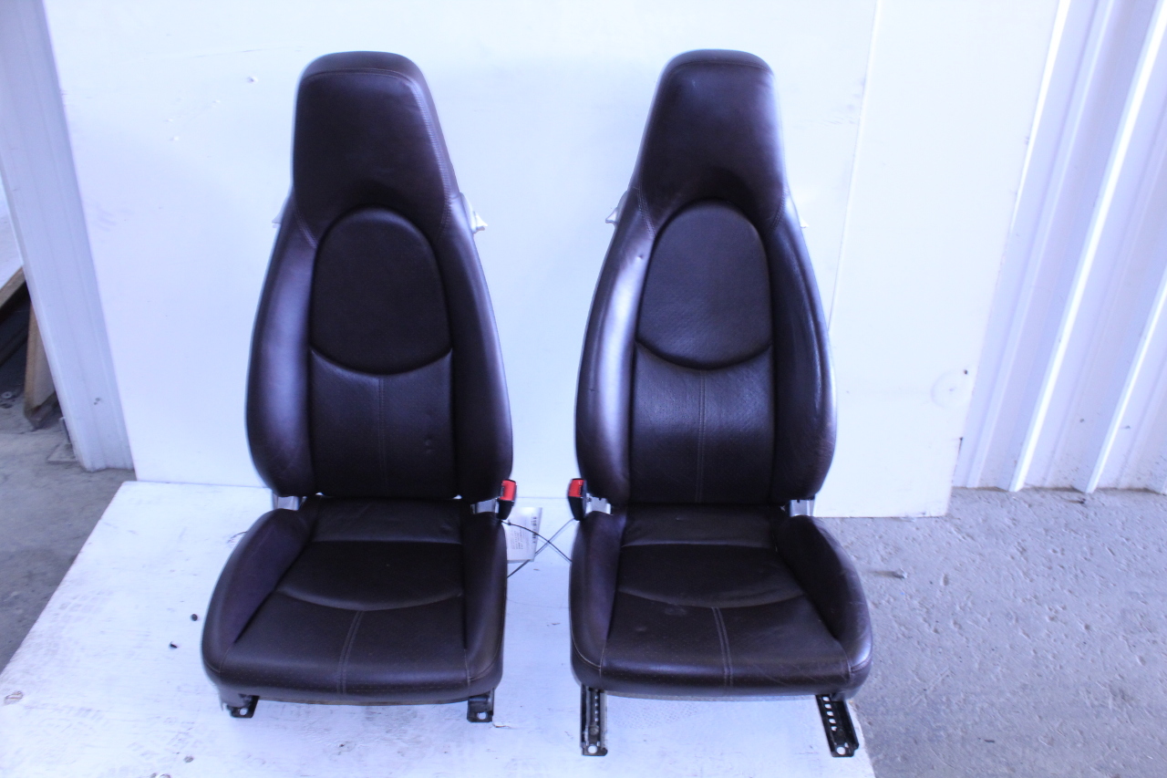 2005-2012 Porsche Cayman Boxster 987 Front Seat Set Right Left Cocoa