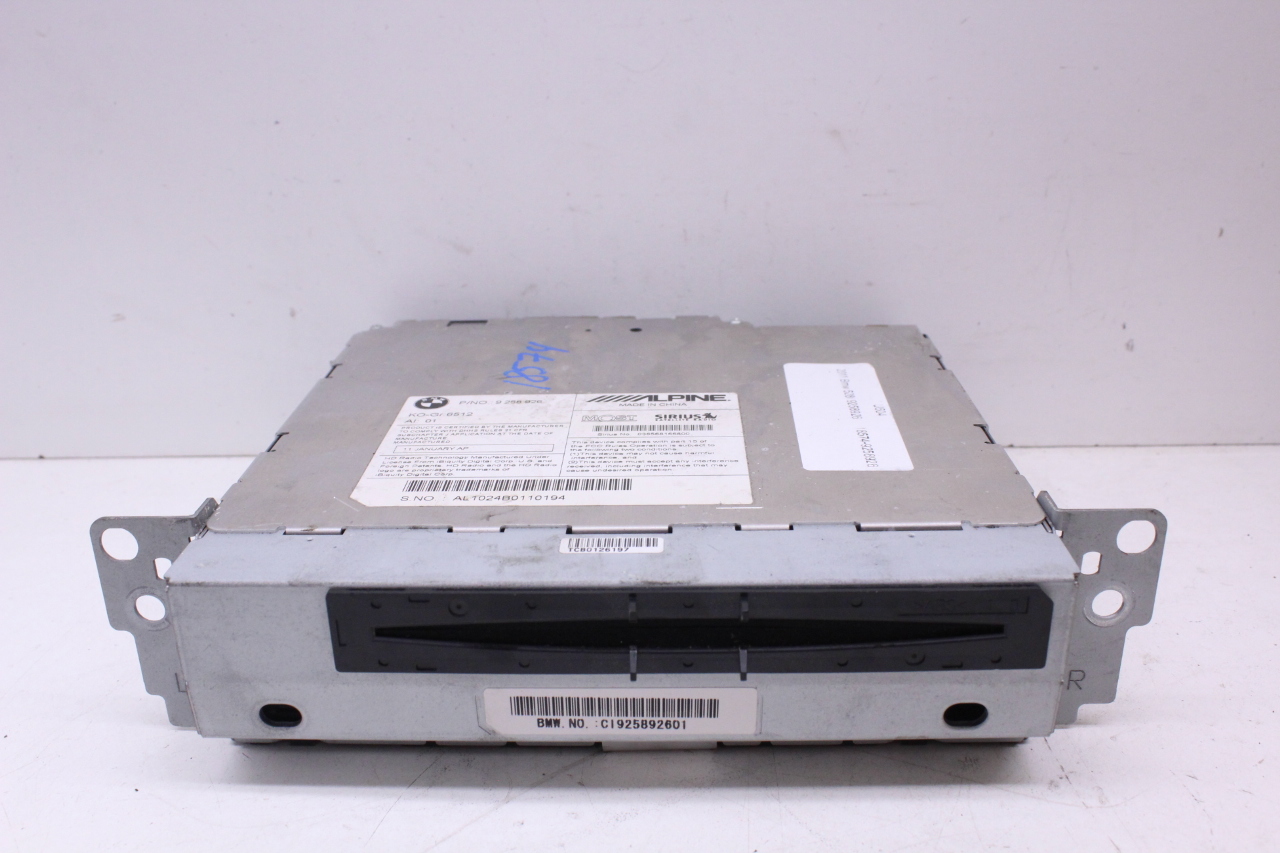 2011 BMW 528i Sirius Satellite Radio Receiver CD Player 65129258926 OEM