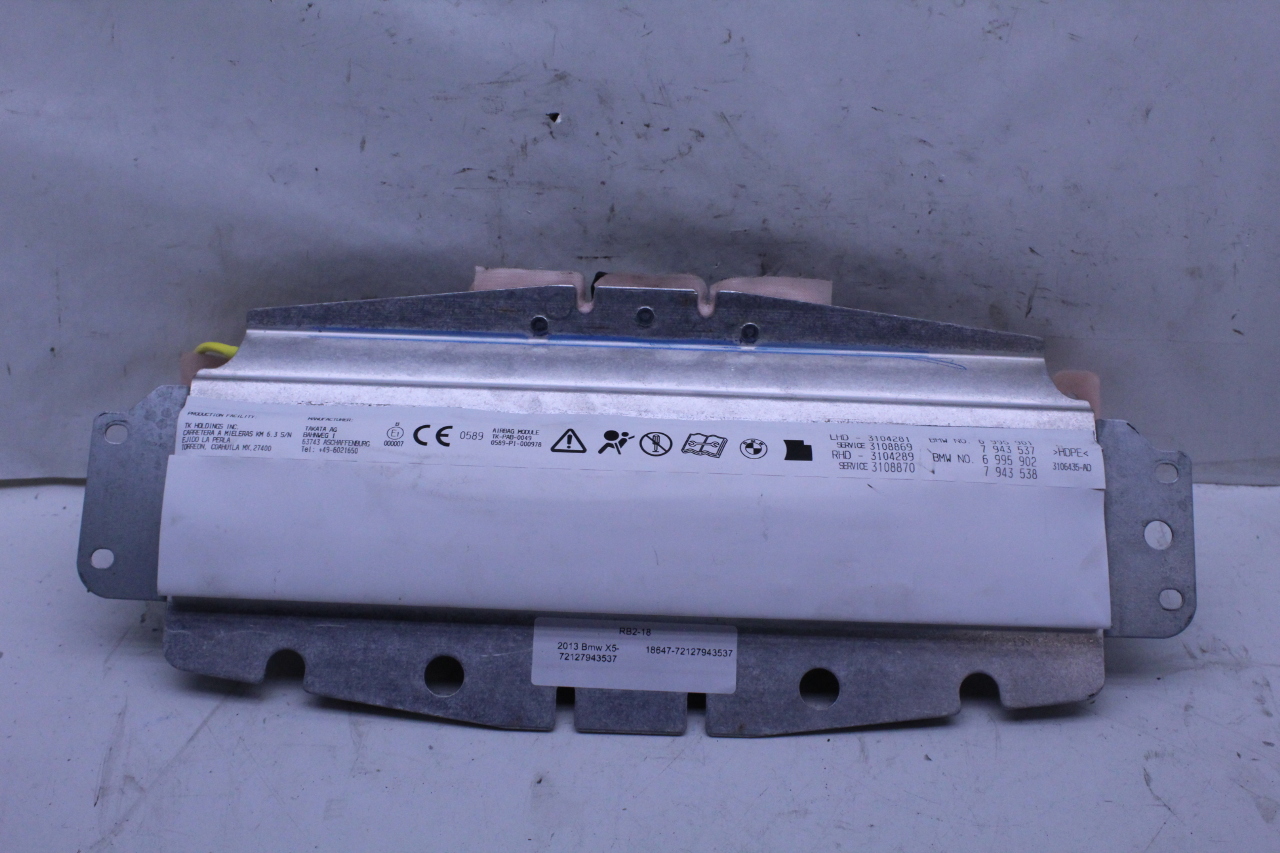 BMW X5 X5M X6 X6M Passenger Dashboard Airbag Air Bag 72127943537