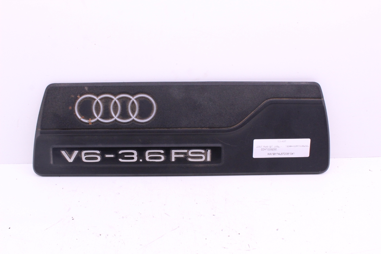 2007 2008 2009 Audi Q7 3.6 Engine Cover 03H103925C