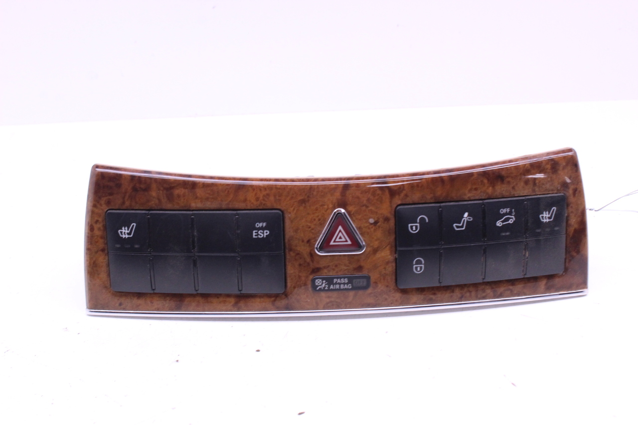 2006-2009 Mercedes Benz CLK350 Heated Seat Hazard Lock Switch Panel A2096890031 OEM