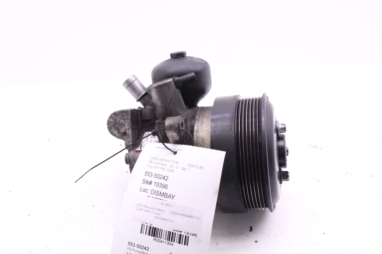 2008-2013 Mercedes Benz CL600 CL65 S600 S65 Power Steering Pump A0054667101 OEM