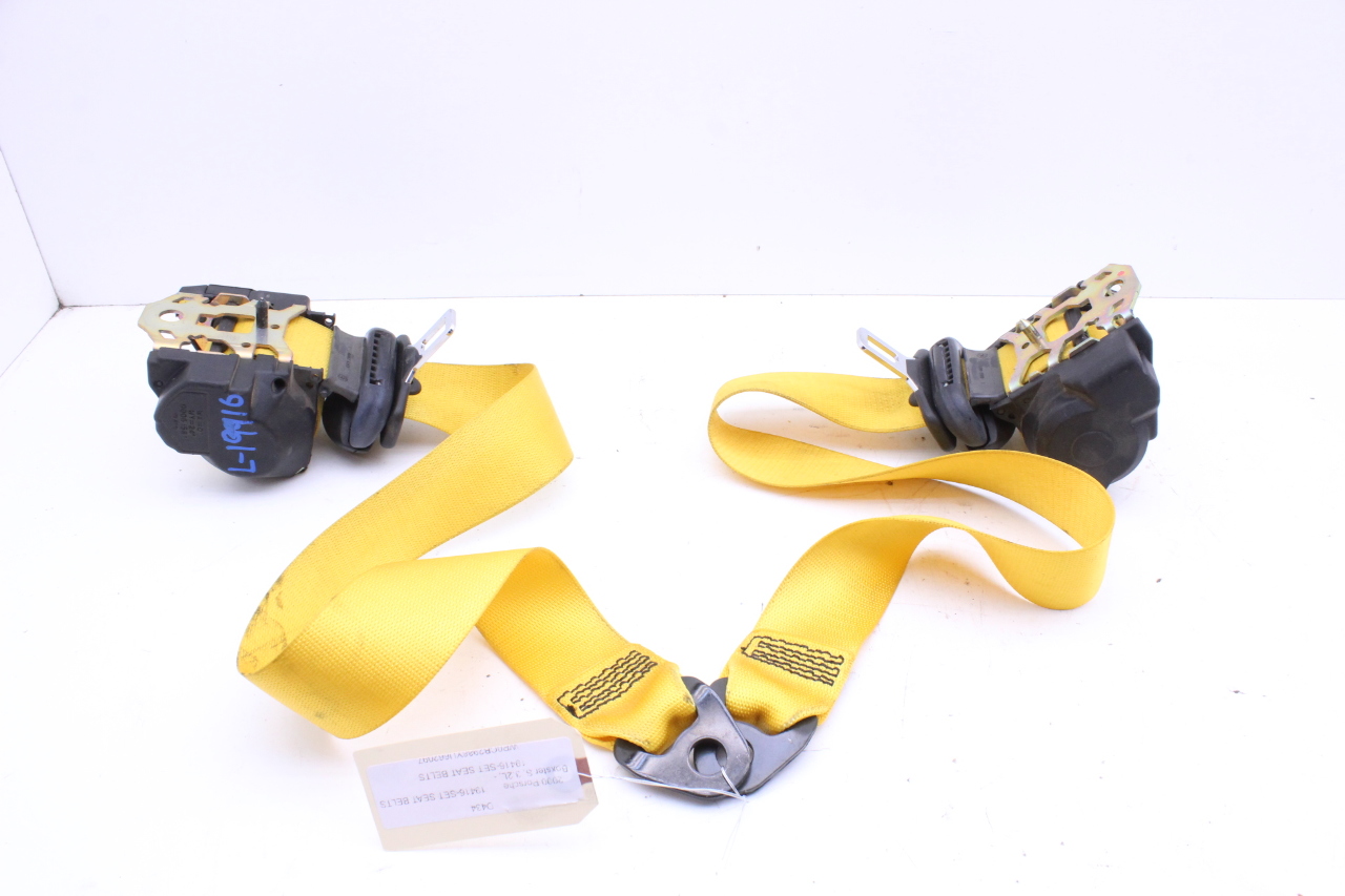 2000 2001 Porsche Boxster Seat Belt Belts Right Left Speed Yellow Retractor OEM