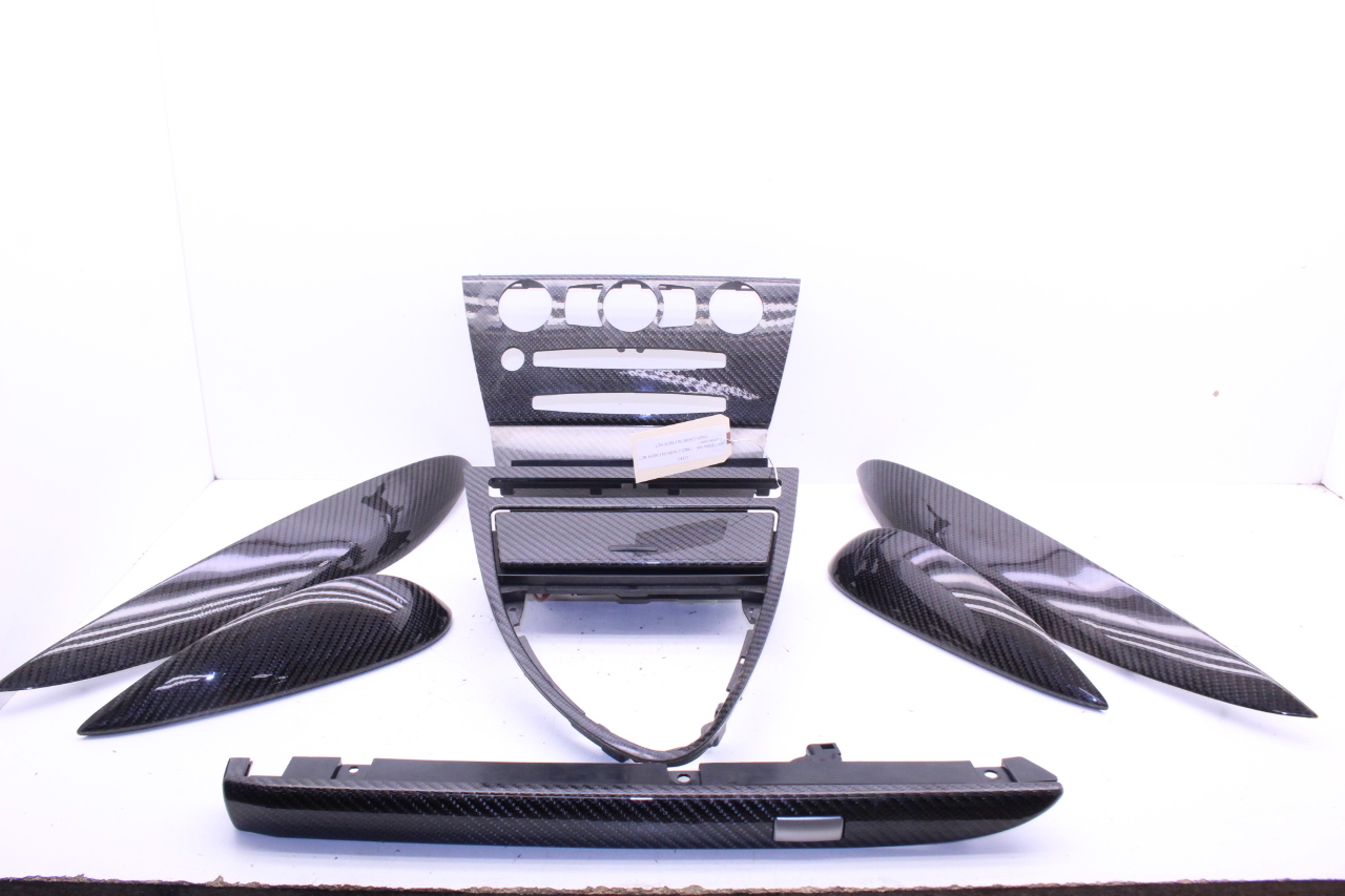 2006-2007 BMW M6 Carbon Fiber Trim Set Dash Console Door Panel E63 E64 OEM