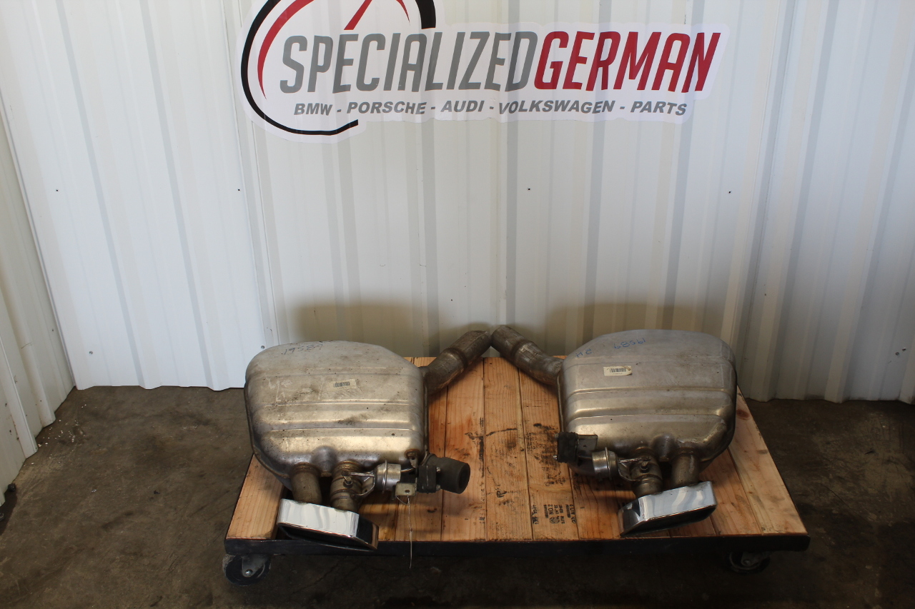 2013-2016 BMW 650i Gran Coupe 4.4 Muffler Right Left Pair With Exhaust Flap OEM