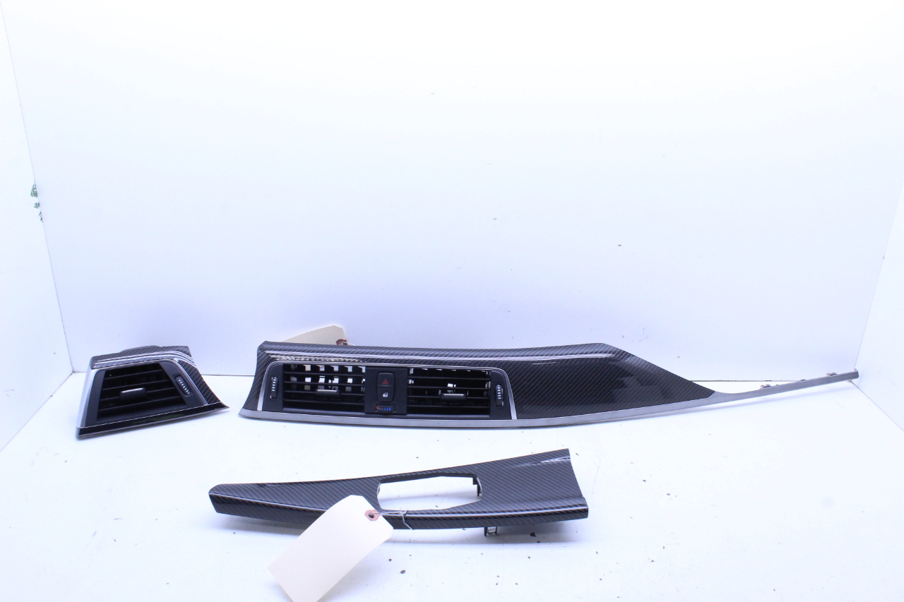 2015 2016 2017 2018 BMW M3 M4 Carbon Fiber Dash Console Trim Set OEM