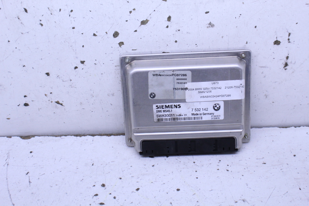 2004 BMW 325i M54 Engine Computer Module ECU ECM DME - 12147531909 OEM