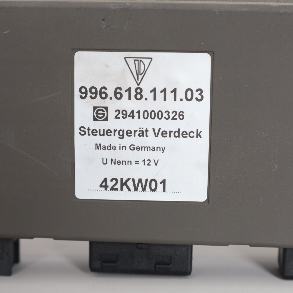 2000-2002 Porsche 911 996 Convertible Top Control Module 99661811103 OEM