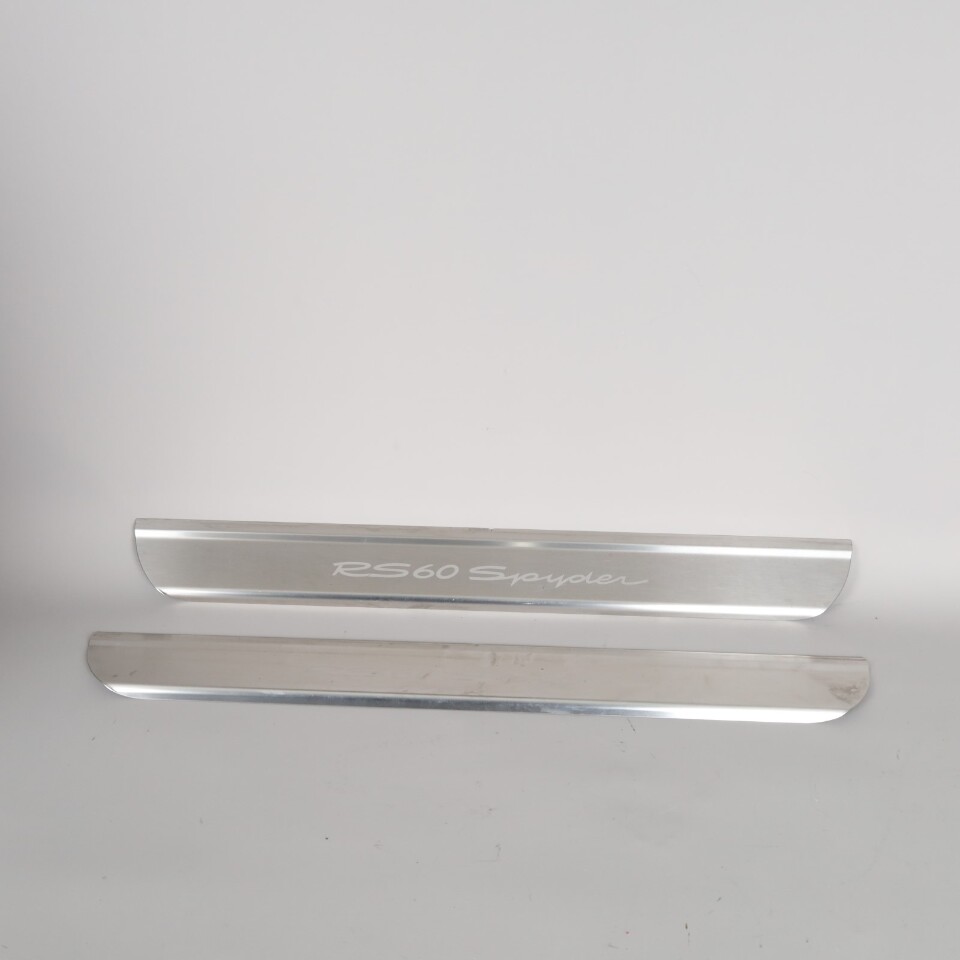 2008 Porsche 987 Boxster RS 60 Stainless Door Sill Plates OEM 98755198013 Pair