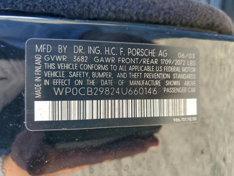 2003-2004 Porsche Boxster 3.2 Engine Motor 138K Miles OEM