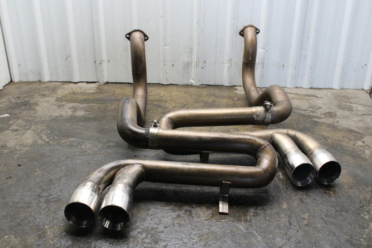 1999-2004 Chevrolet Corvette C5 LS1 Dual Muffler Delete Tail Pipe Bypass Pair OEM