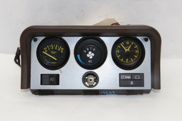 1983-1985 Porsche 944 Oil Pressure Clock Fan Speed Switch Console OEM
