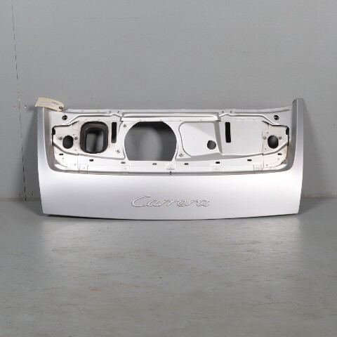 2005-2008 Porsche 911 997 Coupe Rear Engine Deck Lid Silver OEM Used