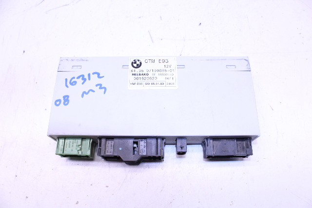 2007-2013 BMW 328i 335i M3 Convertible Top Control Module OEM