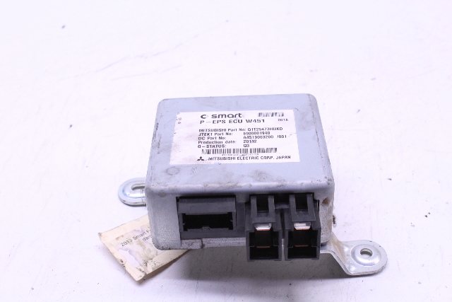 2008-2015 Smart Fortwo Convertible Steering Module Computer 4519003200 OEM