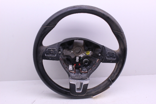 2009-2017 Volkswagen Tiguan 3 Spoke Leather Steering Wheel 1T0419091AC OEM