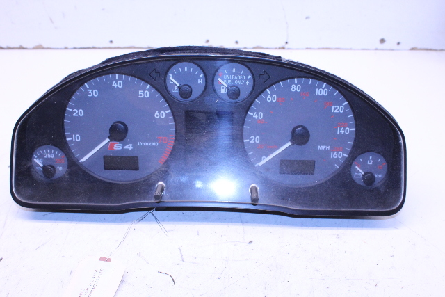 2001 Audi S4 Sedan Base 2.7t Gas Speedometer Instrument Cluster OEM