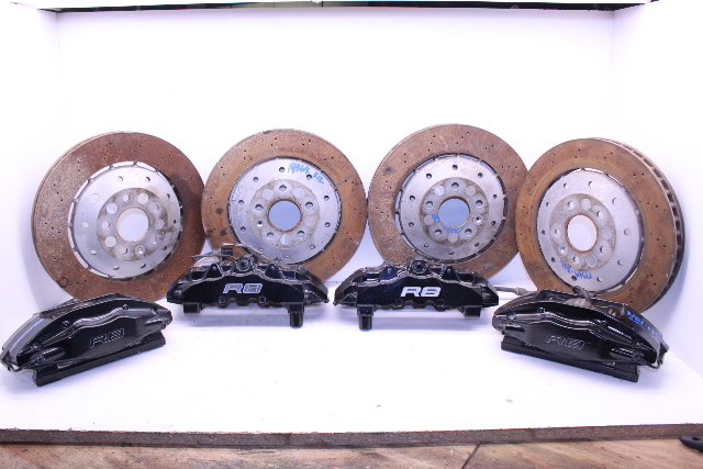 2010-2013 Audi R8 Brake Caliper Set Brembo Front Rear Set Rotors OEM