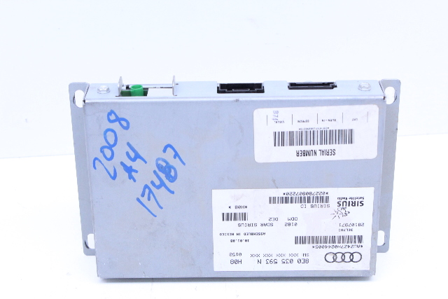 2008 2009 Audi A4 Convertible Sirius Satellite Radio Module OEM
