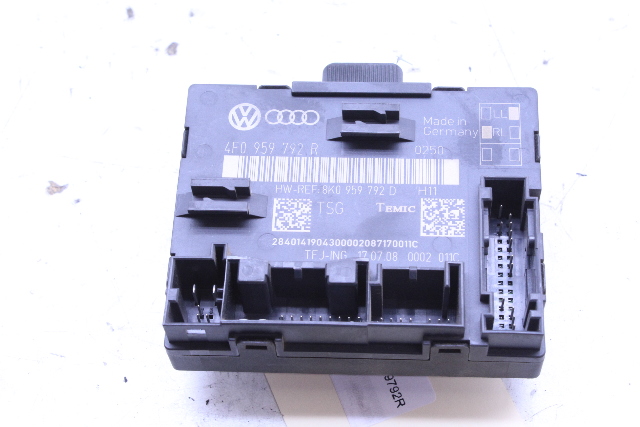 Audi Front Window Control Module Right 4F0959792R OEM
