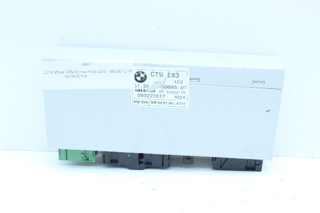 2007-2013 BMW 328i 335i M3 Convertible Top Control Module OEM