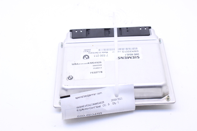 2003 BMW 330i Engine Computer Module ECU ECM DME 7530211 OEM