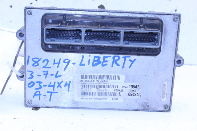 2003 Jeep Liberty 3.7 AT 4 x 4 Engine Computer Module ECU ECM DME OEM