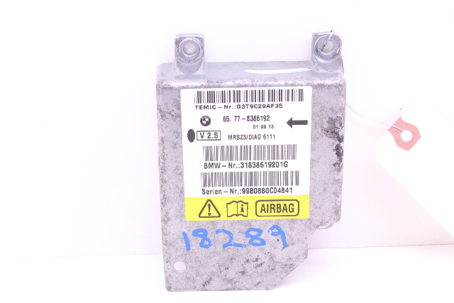 2000 BMW Z3 SRS Control Module 65778386192 OEM