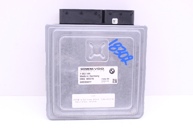 2006-2007 BMW 525i 530i E60 3.0 Engine Computer Module ECU ECM DME OEM