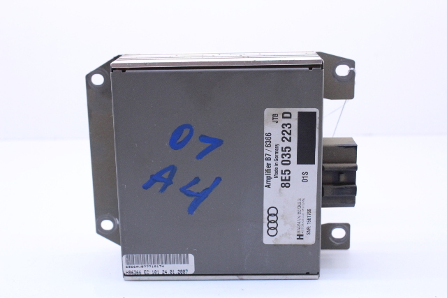 2006 2007 2008 Audi A4 Radio Stereo Amp Amplifier - 8E5035223D OEM