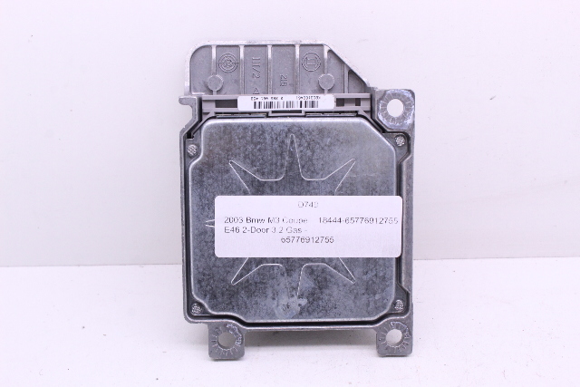 2001-2005 BMW 330i M3 X5 SRS Control Module 65776912755 OEM