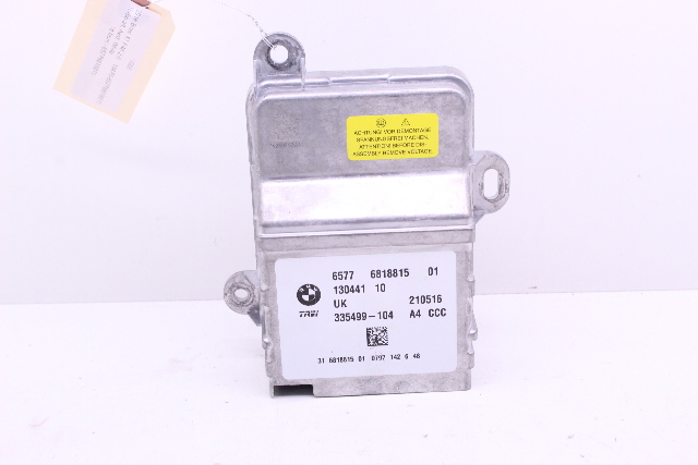 BMW i3 i8 X2 X1 F48 SRS Crash Impact Control Module - 65776818815