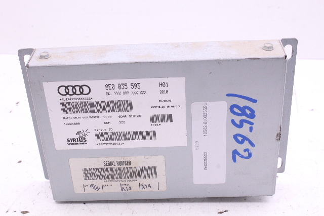 Audi A4 A6 Allroad RS6 S4 TT Satellite Radio Receiver 8E0035593 OEM