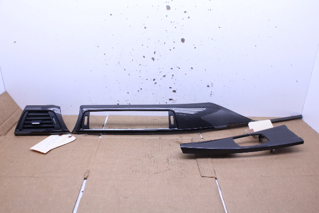 2015 2016 2017 2018 BMW M3 M4 Carbon Fiber Dash Console Trim Set OEM OEM