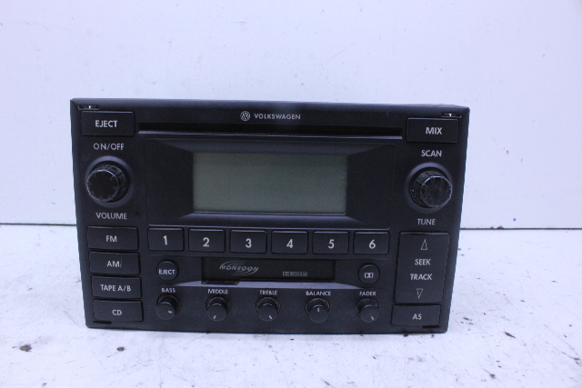 Volkswagen Golf GTI Jetta Passat AM FM Radio Tuner CD Cassette Player 1JM035157P OEM