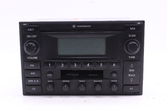Volkswagen Golf GTI Jetta Passat AM FM Radio Tuner CD Cassette Player 1JM035157P OEM
