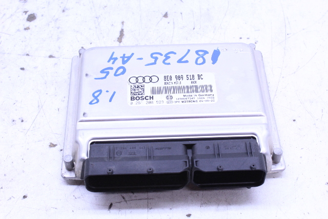 2005 2006 Audi A4 1.8T Engine Computer Module ECU ECM DME 8E0909518BC OEM